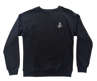 Kicks & Coffee Crewneck Black/White