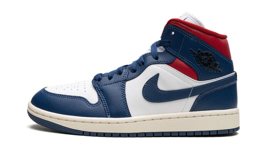 Nike Air Jordan 1 Mid French Blue Gym Red