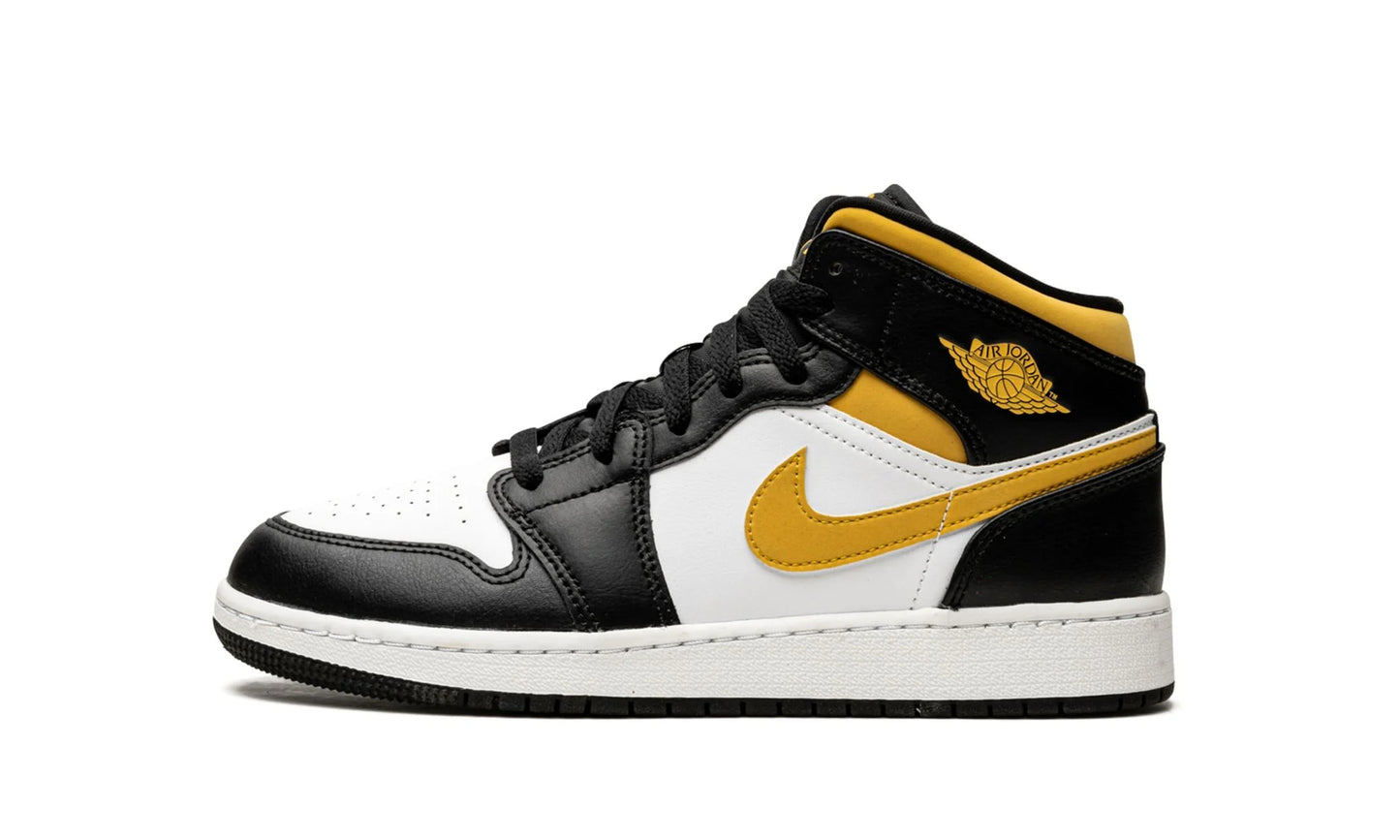 Nike Air Jordan 1 Mid White Pollen Black