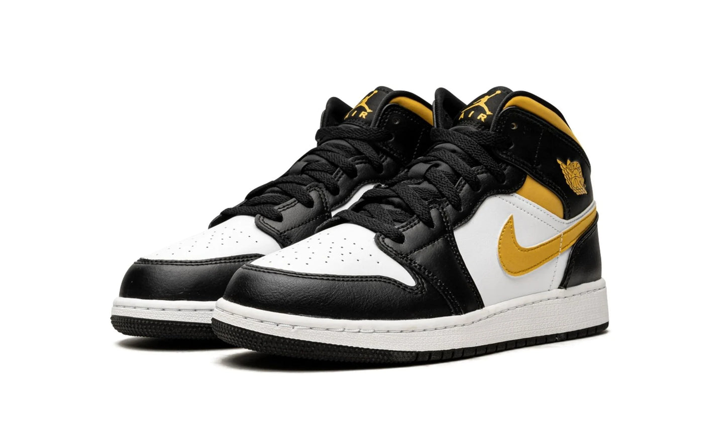 Nike Air Jordan 1 Mid White Pollen Black